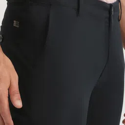 ColorPlus Men Slim Fit Mid-Rise Flat-Front Trouser image 2