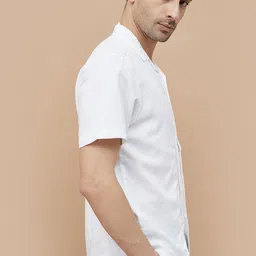 CODE by Lifestyle Men Cuban Collar Textured Cotton Casual Shirt image 3