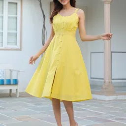 Janasya A-Line Midi Dress-picture-31