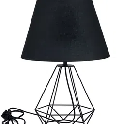 TAYHAA Black Metal Contemporary Frustum Shaped Table Lamp image 4