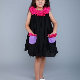 Pink Chick Colourblocked Empire Dress-picture-47