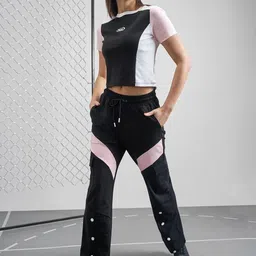 Street By Tokyo Talkies Women Colourblocked Crop Top image 4