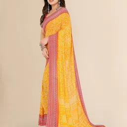 Moda Rapido Ethnic Motif Printed Saree With Blouse Piece image 3