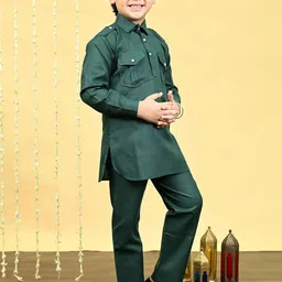 BT DEZINES Boys Regular Kurta with Salwar image 2