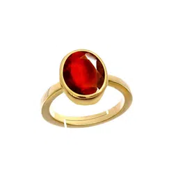 RRVGEM Unisex 4.25 Ratti Gomed Gemstone Studded Adjustable Finger Ring-picture-39