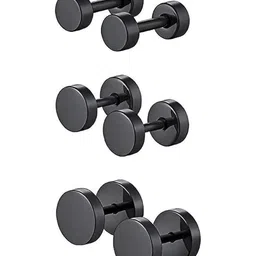 Just Devotional Circular Studs Earrings image 1