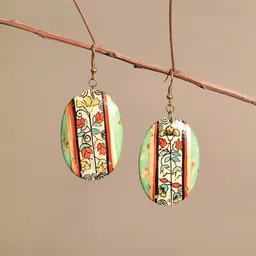 AAKRITI ART CREATIONS Brass-Plated Contemporary Drop Earrings-picture-36
