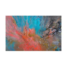 Inephos Blue & Pink 1 Piece Paper Other Wall Paintings-image-63