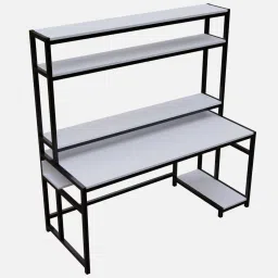 riyan luxiwood Jerry Workstation In White Finish image 3