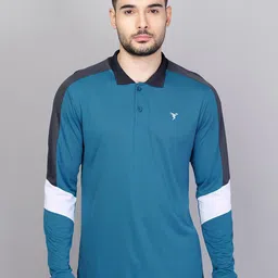 Technosport Polo Collar Antimicrobial Slim Fit Training & Gym T-shirt-picture-10