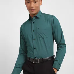 Allen Solly Slim Fit Micro Ditsy Printed Formal Pure Cotton Shirt-picture-22