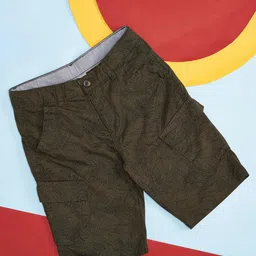 Pantaloons Junior Boys Tropical Printed Cotton Cargos Shorts image 1