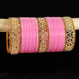 LAVAZZA Set Of 66 Crystals Stone Studded Bangle-picture-10