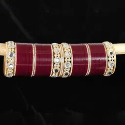 LAVAZZA Set Of 64 Gold-Plated Crystal Studded Bangles-image-5