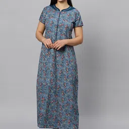 QUIRA Floral Printed Maxi Nightdress-picture-35