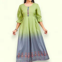 PAMPER YOURSELF Women Floral Printed Floral Anarkali Kurta-image-34