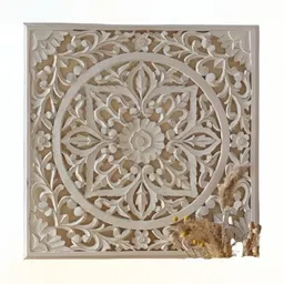 VAS collection home Beige Textured Wooden Hanging Wall Decor-picture-19