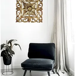 VAS collection home Gold Toned & Brown Textured Wooden Wall Decor-picture-33
