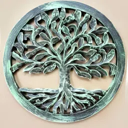 VAS collection home Green Textured Wooden Wall Decor-image-3