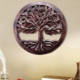 VAS collection home Brown Textured Wooden Hanging Wall Decor-picture-17
