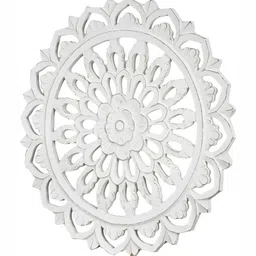 VAS collection home White Textured Wooden Wall Plate-picture-21