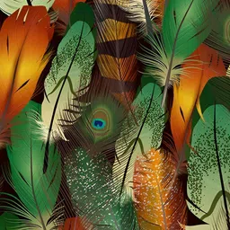 Wallpics Green & Brown Printed Self Adhesive Wall Sticker-image-48