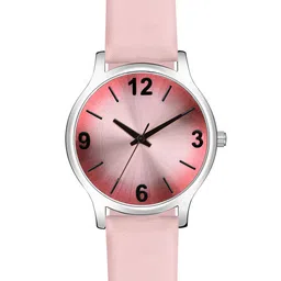 PERCLUTION ENTERPRISE Women Pink Dial & Pink Leather Straps Analogue Watch PE352-image-50