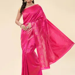 Areca Designer Floral Woven Design Zari Banarasi Saree-picture-14