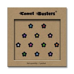 Comet Busters Set of 12 Multicolored Floral Bindis-picture-14