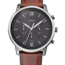 Fossil Men Black Neutra Leather Analogue Watch With Chronograph FS5512IT-picture-29