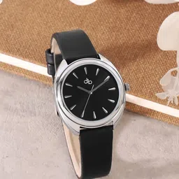 DressBerry Women Brass Dial & Leather Bracelet Style Straps Analogue Watch DB006B-image-10