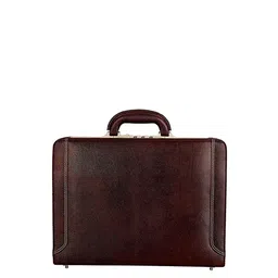RICHSIGN Unisex Brown Leather Laptop Bag-image-91
