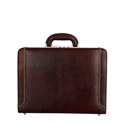 RICHSIGN Unisex Brown Leather Laptop Bag-image-92