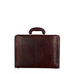 RICHSIGN Unisex Brown Leather Laptop Bag-image-94