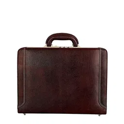 RICHSIGN Unisex Brown Leather Laptop Bag-image-90
