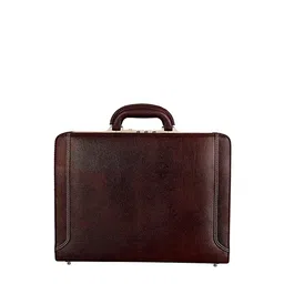 RICHSIGN Unisex Brown Leather Laptop Bag-image-63