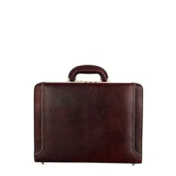 RICHSIGN Unisex Brown Leather Laptop Bag-image-20