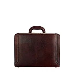 RICHSIGN Unisex Brown Leather Laptop Bag-image-71