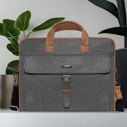 LOREM Unisex Textured Laptop Bag-picture-0