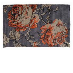 PRESTO Grey Floral Printed Hand-Tufted Rectangular Carpet-picture-15