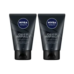 Nivea Men Pack Of 2 Deep Impact Face Wash - 100gm Each-picture-17