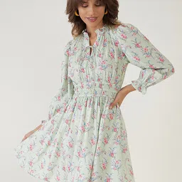 JEFF COOPER Floral Printed Fit & Flare Dress-image-7