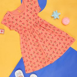 YU by Pantaloons Girls Conversational Printed Cotton Fit & Flare Dress-picture-13
