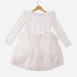 Allen Solly Junior Embroidered Fit & Flare Dress-picture-38