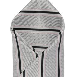 Alvaro Castagnino Men's Grey & Black Printed Pocket Square-picture-14
