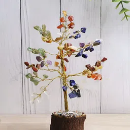 Shubhanjali Multi Crystal Gemstones Tree Showpiece-image-15