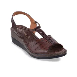 Catwalk Textured Leather Wedge Heels image 1