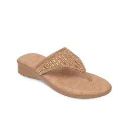 Rocia Gold-Toned Embellished Wedge Heels-picture-17