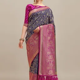 KALINI Woven Design Zari Banarasi Saree image 1