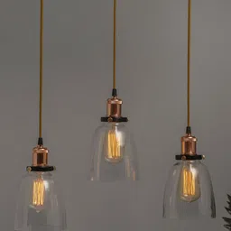 Homesake Transparent Solid Handcrafted 3-Lights Cluster Lights-image-65